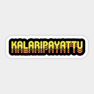 Retro Kalaripayattu Sticker